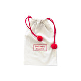 sac à pompons brodé