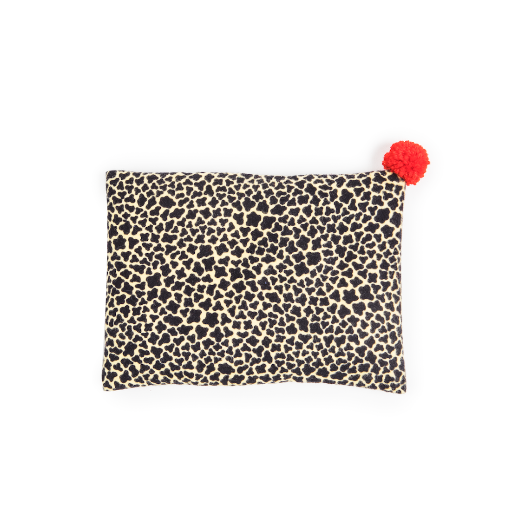 Oreiller aux pépins de raisin tigré 