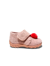 Pompon Filz-Hausschuh